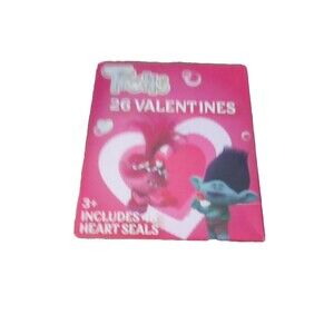 Trolls 26 Valentines 48 Heart Seals